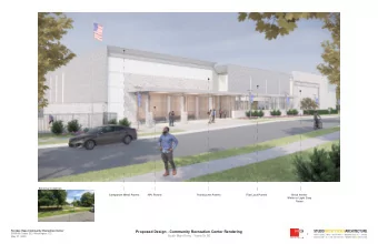 STUDIOTWENTYSEVENARCHITECTURE  Ferebee Hope Community Recreation Center  Proposed Design -