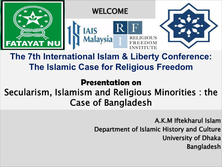 the 7th international islam liberty conference the