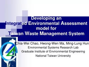 Content  Research Motivation  The assessment framework of TWMIEA  Introduction of  TWMIEA