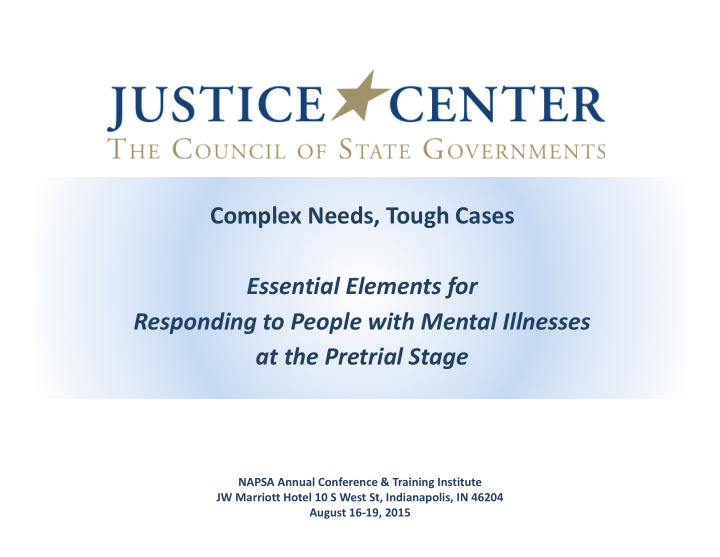 complex needs tough cases essential elements for