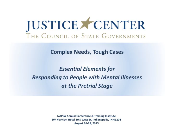 complex needs tough cases essential elements for