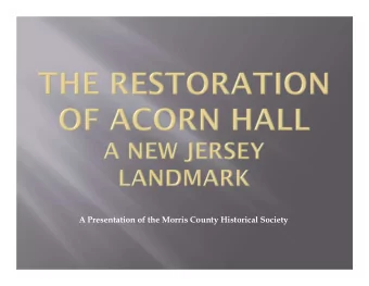 OF ACORN HA  /  I  /  ,  i  /  '  .  I  I  / -  '  I  / - A NEV\/ JERSEY  LAND  MARI&lt;  A