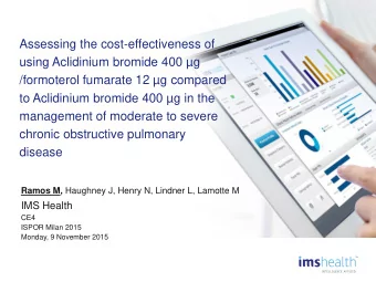 /formoterol fumarate 12 g compared  to Aclidinium bromide 400 g in the  management of moderate