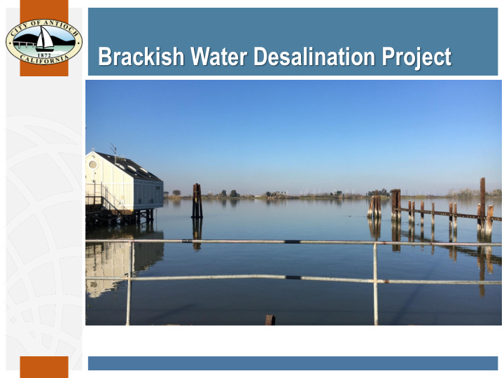 brackish water desalination project agenda