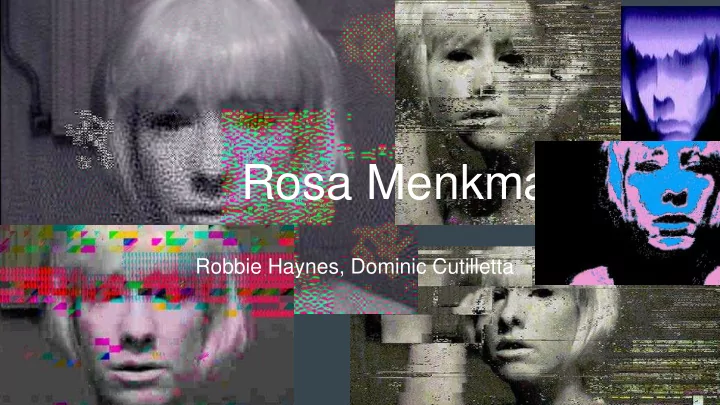 rosa menkman