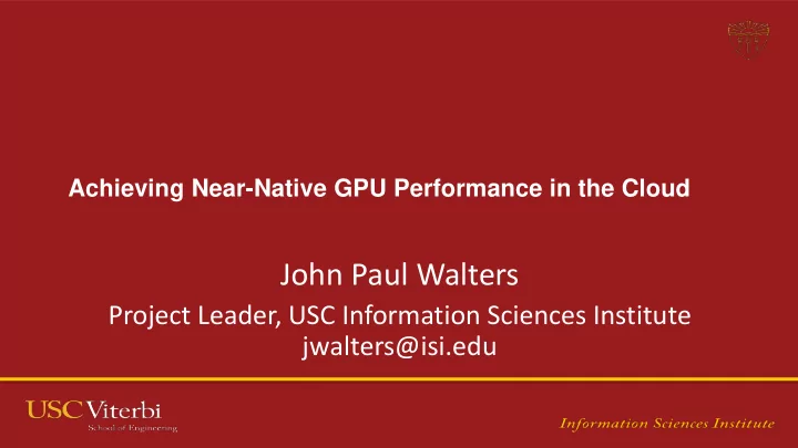 john paul walters