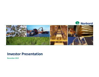 Investor Presentation  November 2019  Notices  Forward-Looking Statements &amp; Non-IFRS Financial