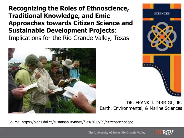 traditional knowledge and emic