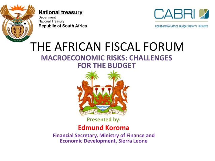 the african fiscal forum