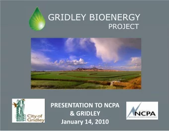 PRESENTATION TO NCPA