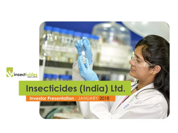insecticides india ltd