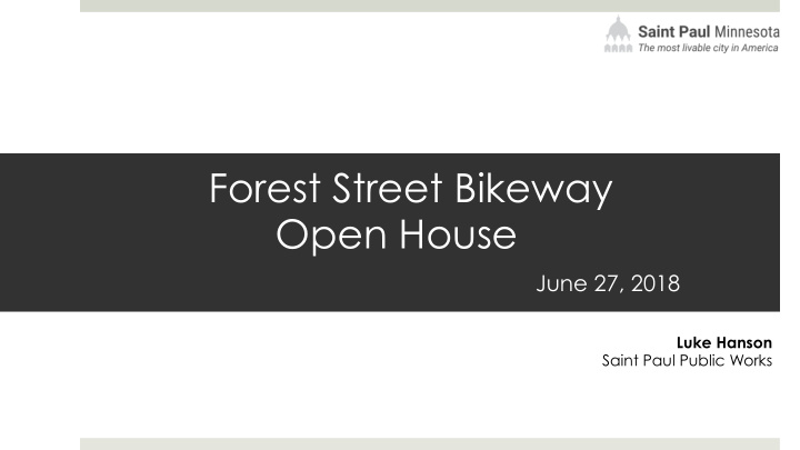 forest street bikeway open house