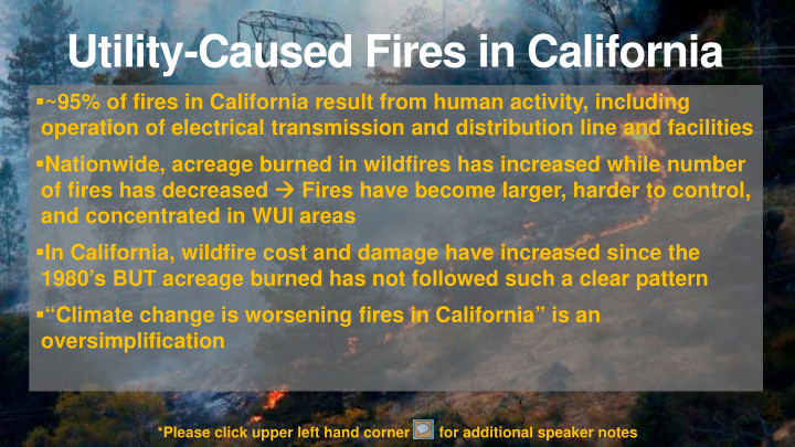 utility caused fires in california