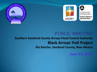 Agenda  6:00 to 6:10 Welcome and Introductions (Charles Thomas,  PE,  SSCAFCA)  6:10 to 6:30