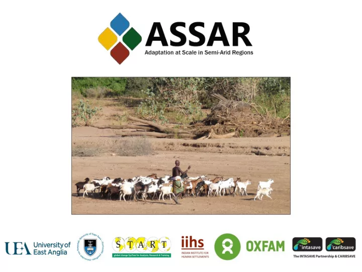 adaptation at scale in semi arid regions