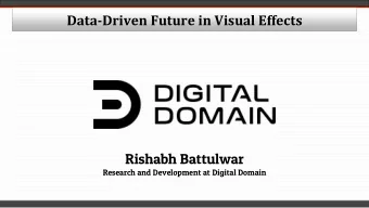 Rishabh Battulwar  Research and Development at Digital Domain  VFx pipelines  Fluids  Hair  Smoke
