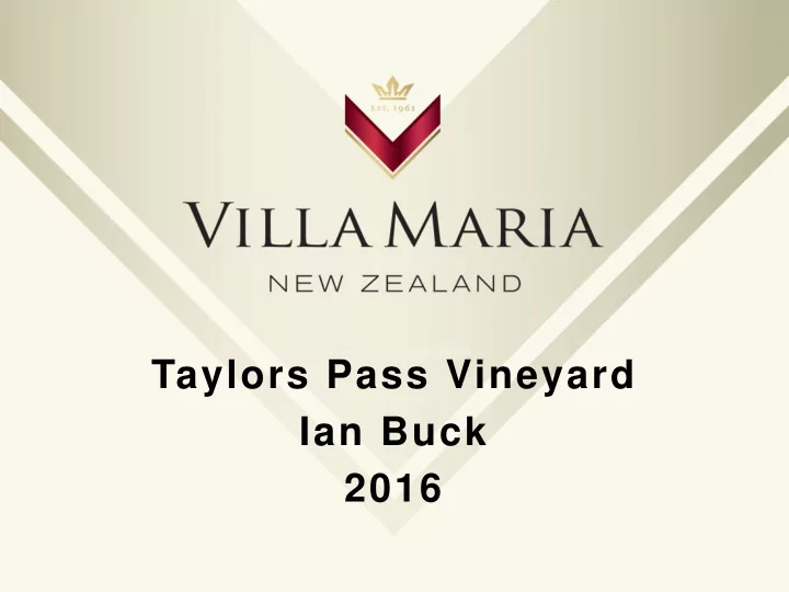 taylors pass vineyard ian buck 2016 season in review