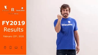 Results February 25 th , 2020 | Disclaimer  This presentation (the &quot;Presentation&quot;) has