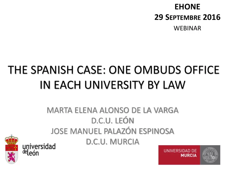 in each university by law