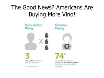 The Good News? Americans Are  Buying More Vino! But Not All Americans Are Into It  Go, kids!
