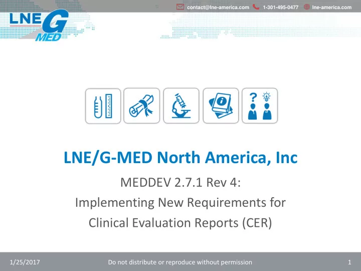 lne g med north america inc