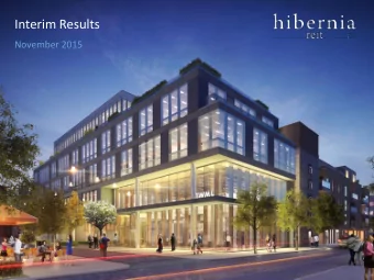 Interim Results  November 2015  Disclaimer  This presentation (hereinafter &quot;this