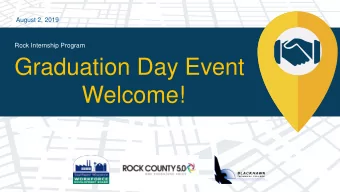 Graduation Day Event  Welcome!  August 2, 2019  Rock Internship Program  Angus Young Associates