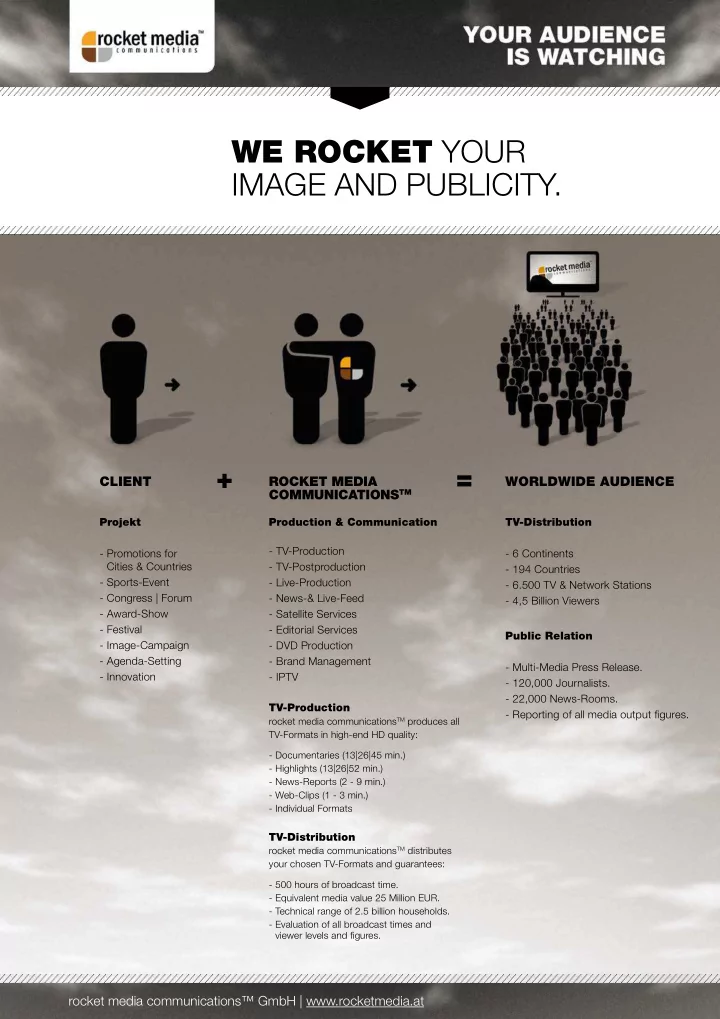 we rocket your image and publicity