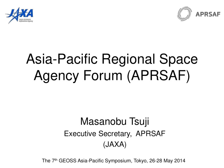 asia pacific regional space agency forum aprsaf