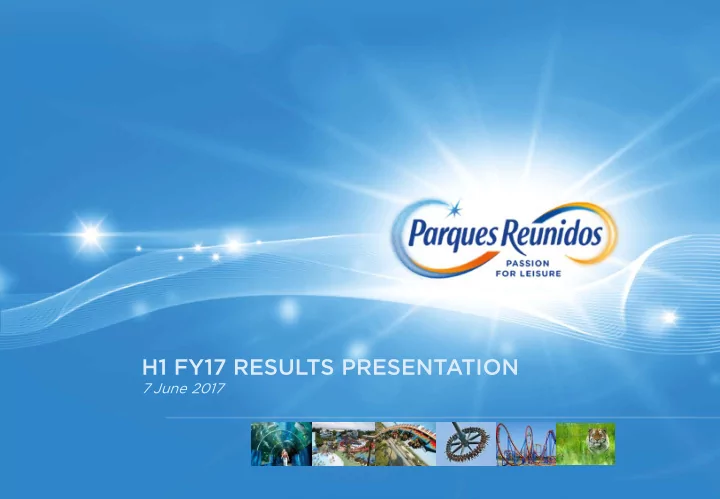 h1 fy17 results presentation
