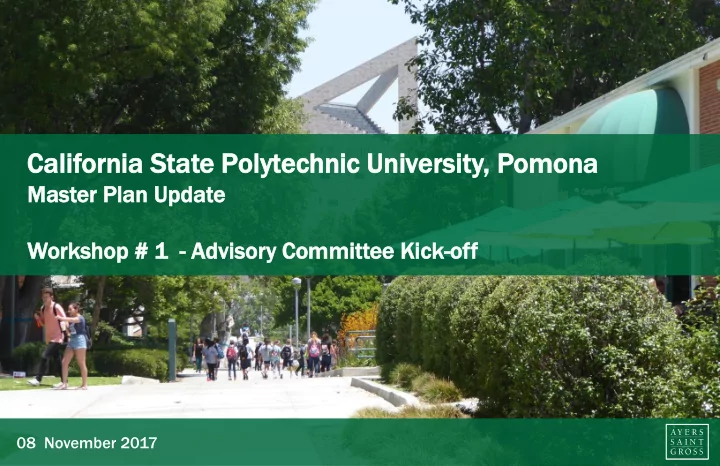 cal alif ifornia ornia sta state polyt lytechnic hnic un