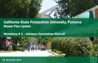 Cal  alif  ifornia  ornia Sta  State Polyt  lytechnic  hnic Un  Univ  iver  ersity  sity,  , Pomona