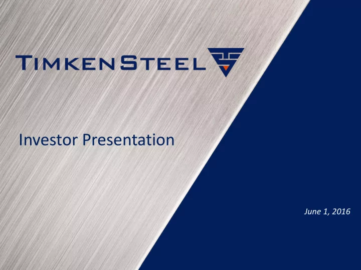 investor presentation