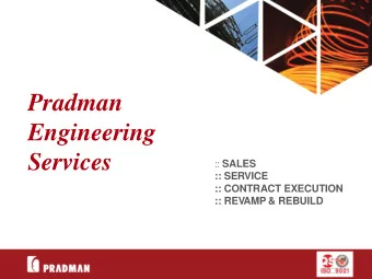 Pradman  Engineering  Services :: SALES  :: SERVICE  :: CONTRACT EXECUTION  :: REV  AMP &amp;