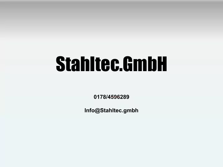 stahltec gmbh