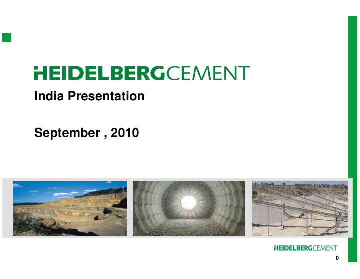 india presentation september 2010