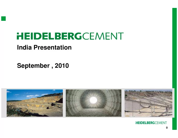india presentation september 2010
