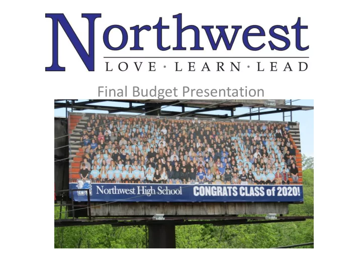 final budget presentation general fund balance as of 6 23