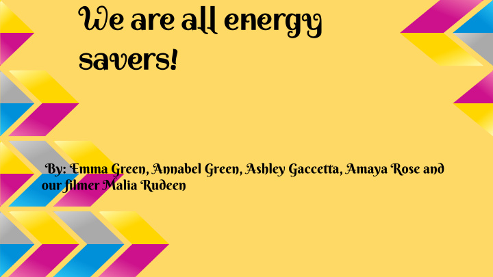 we are all energy
