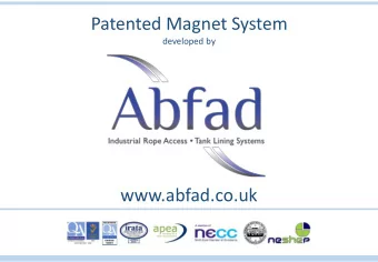 Patented Magnet System  developed by  www.abfad.co.uk  Patented Magnet System  Developed by Abfad