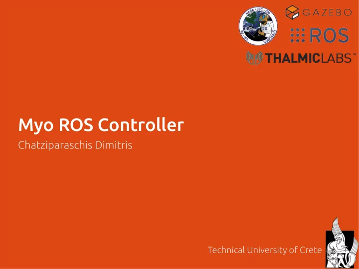 myo ros controller