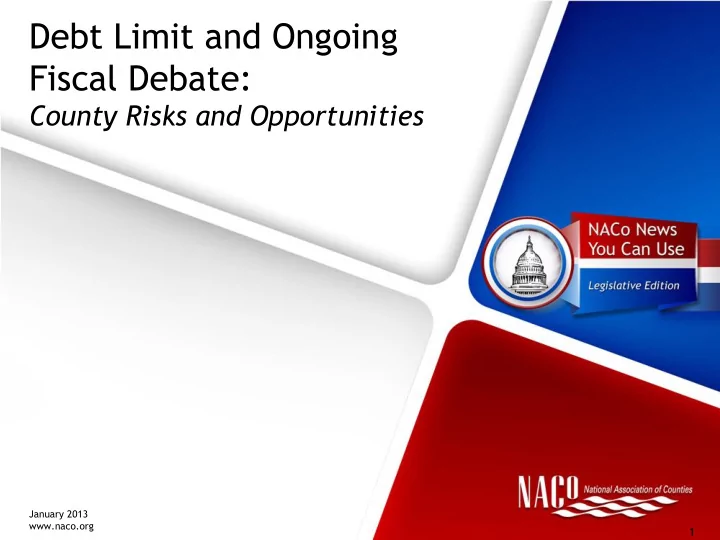 debt limit and ongoing