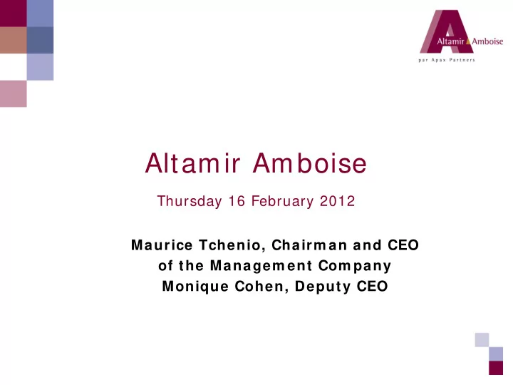 altamir amboise