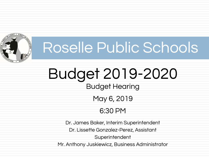 roselle public schools budget 2019 2020