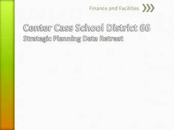 Finance and Facilities  DuPage County, IL  EAV Growth History (Five Year Average:  -2.15%)  CCSD 66