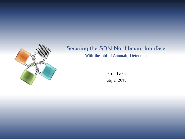 securing the sdn northbound interface