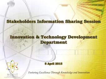 Outline  2  Departmental Structure 1.  Departmental Objectives 2.  Envisaged National