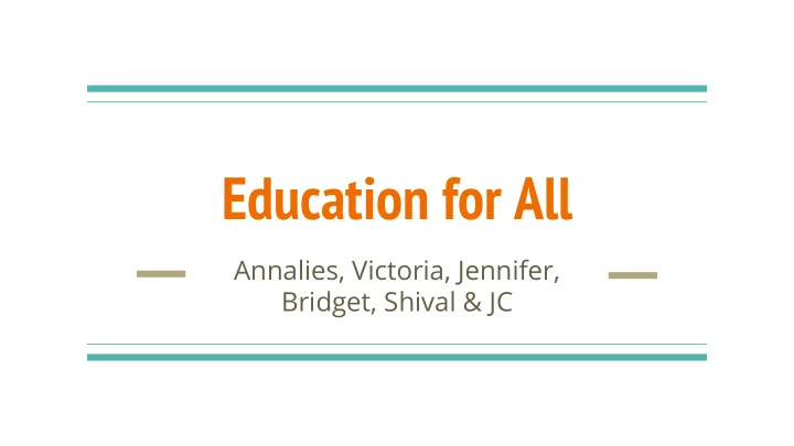 education for all