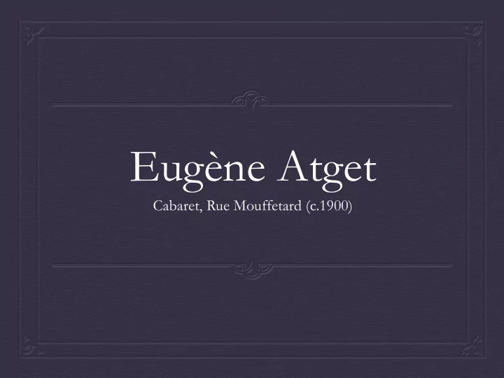 eug ne atget