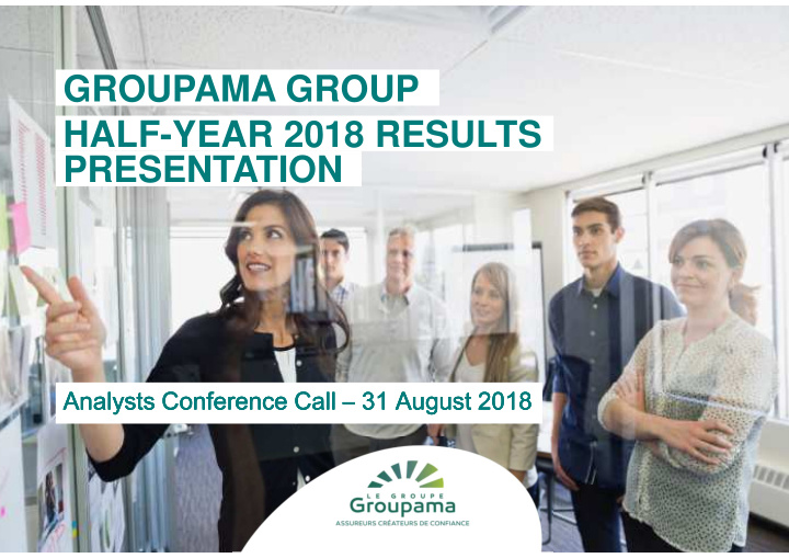 groupama group half year 2018 results presentation